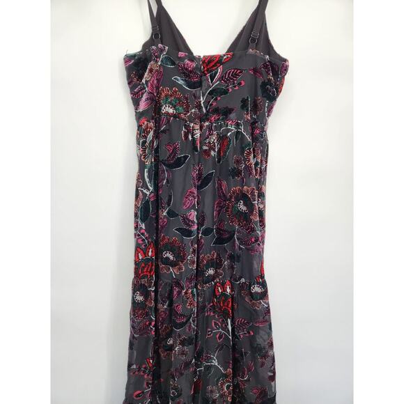 NWT Anthropologie Hutch Tiered Velvet Floral Wide Leg Jumpsuit Size 4 #8F502 - Picture 7 of 10